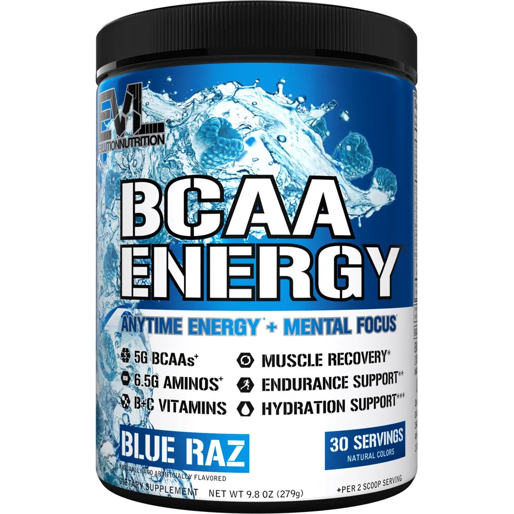 EVL BCAA Energy Amino Acid Powder with Natural Caffeine