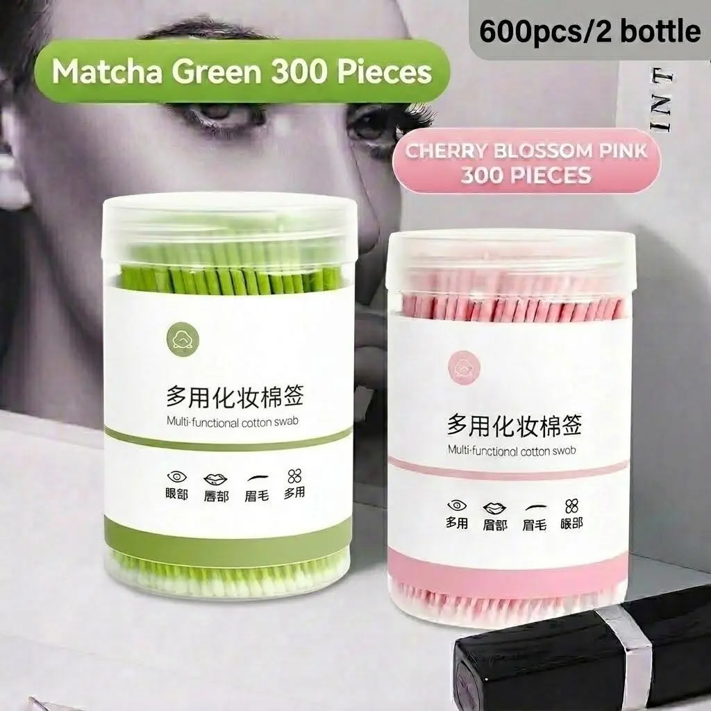 600 Pcs Multi-functional CosmeticsMicro Swabs Microbrushes , Precision Makeup Applicator Sticks for Eyes, Lips & Eyebrows