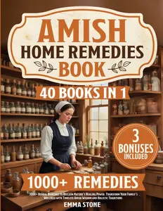 Amish Home Remedies Book: [40 in 1] 1000+  Remedies to Reclaim Natures  Power. Transform Your Familys Wellness with Timeless Amish Wisdom and Holistic Traditions - Paperback