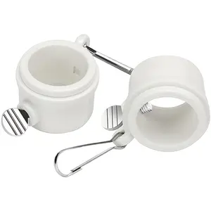 Flag Pole Spinning Rings | 1-Inch 360° Anti-Wrap Swivels with Carabiners - No Tangle Aluminum Alloy -Design Clips for High Winds (Durable 2pc)