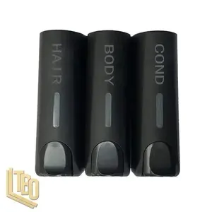 Triple 350ml Wall-mount Soap Dispenser Set