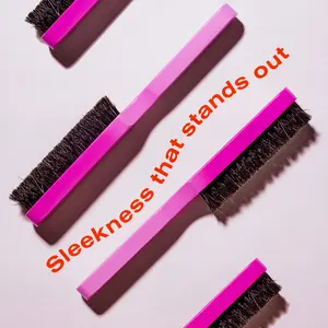 The Frontal Queen Slick Down Pro Styler Brush for Haircare Smoothing Heatless Use with 100% Boar Bristles for Effortless Styling