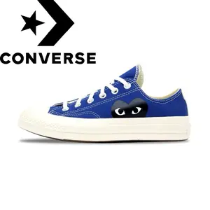 Converse Chuck Taylor All-Star 70 Ox Comme des Garcons PLAY Blue Quartz Runner Canvas Sneakers