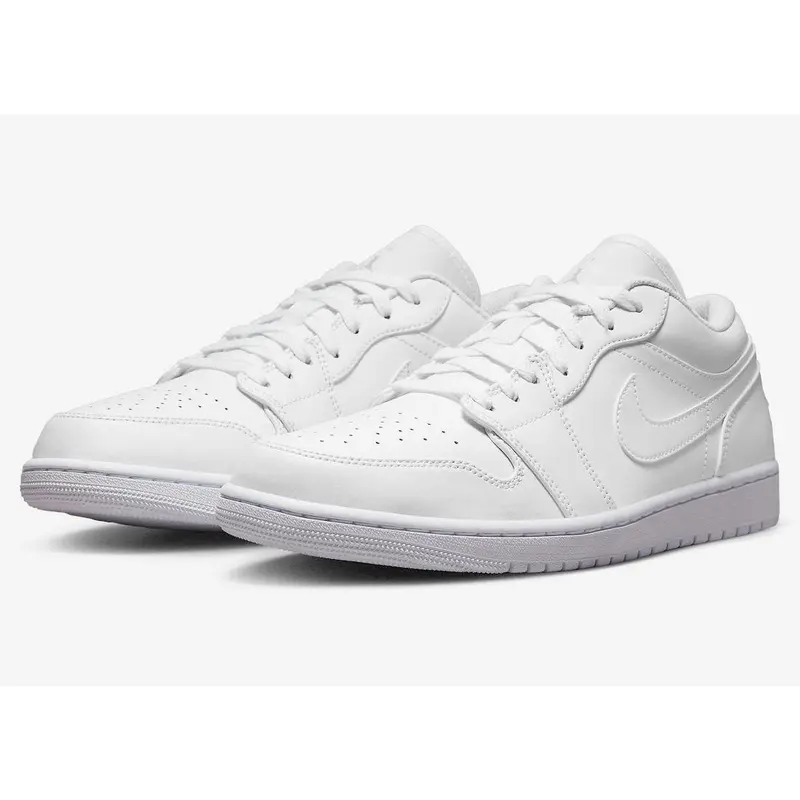 Men's Air Jordan 1 Low "Triple White" 553558-136
