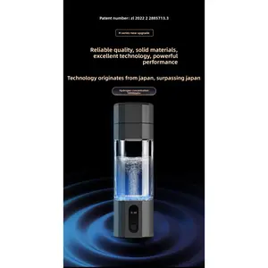 Langkes Premium Hydrogen Water Generator 10000PPB+ H80 Patented Portable Hydrogen Clear Water Bottle with SPE PEM Purification for Skin Health