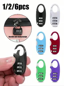 Mini colorful luggage key lock, 3-digit combination anti-theft lock, portable travel luggage lock, suitable for suitcases, backpacks, gym bags, and lockers, made of durable metal, ideal choice for travelers, commuters, and outdoor enthusiasts