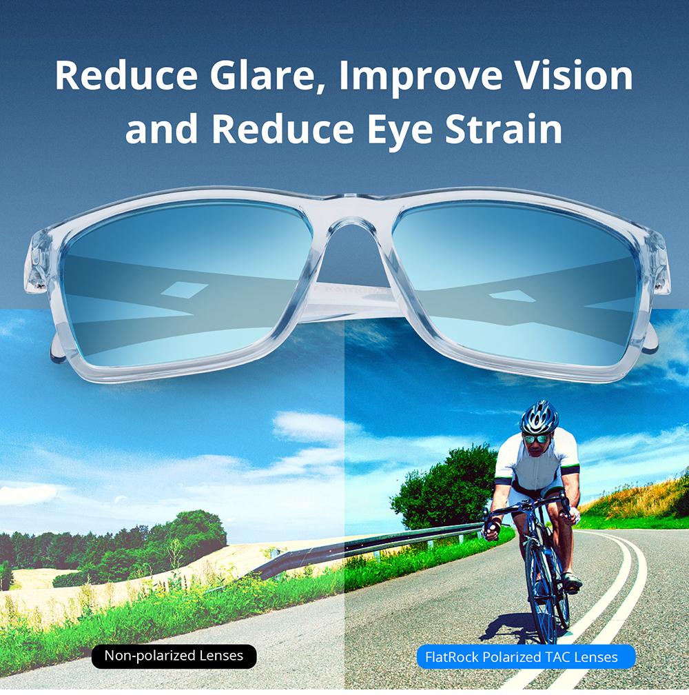 KastKing FlatRock Polarized Sports Sunglasses for Men, Women Sun Glasses Fishing Cycling Running with UV Protection