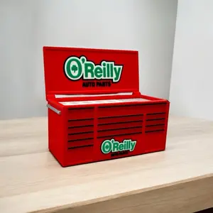 O’Reilly Workbench Toolbox Pen Holder - Mini Tool Chest Organizer for Desk, Durable 3D-Printed Material, Ideal for Mechanics, Woodworkers, and DIYers