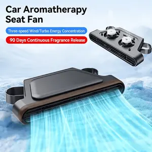 Mini car seat back cooling fan, portable car fan, Personal Fan, Portable Fans Rechargeable, three-speed headrest silent cooling fan, suitable for SUVs, sedans, car seat cooling fan, Office children's mini seat fan, gift item, mini fan in summer