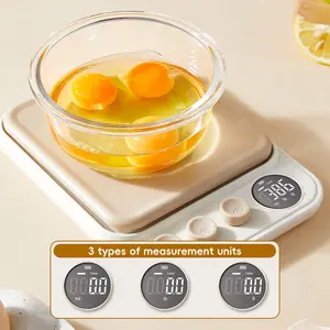 Food Scale, Cute Aesthetic Digital Kitchen Scale, High Precision Gram Scale for Baking, Coffee & Healthy Meal Prep, Digital Kitchen Scale with 3 Units High Accuracy Gram Scale for Baking