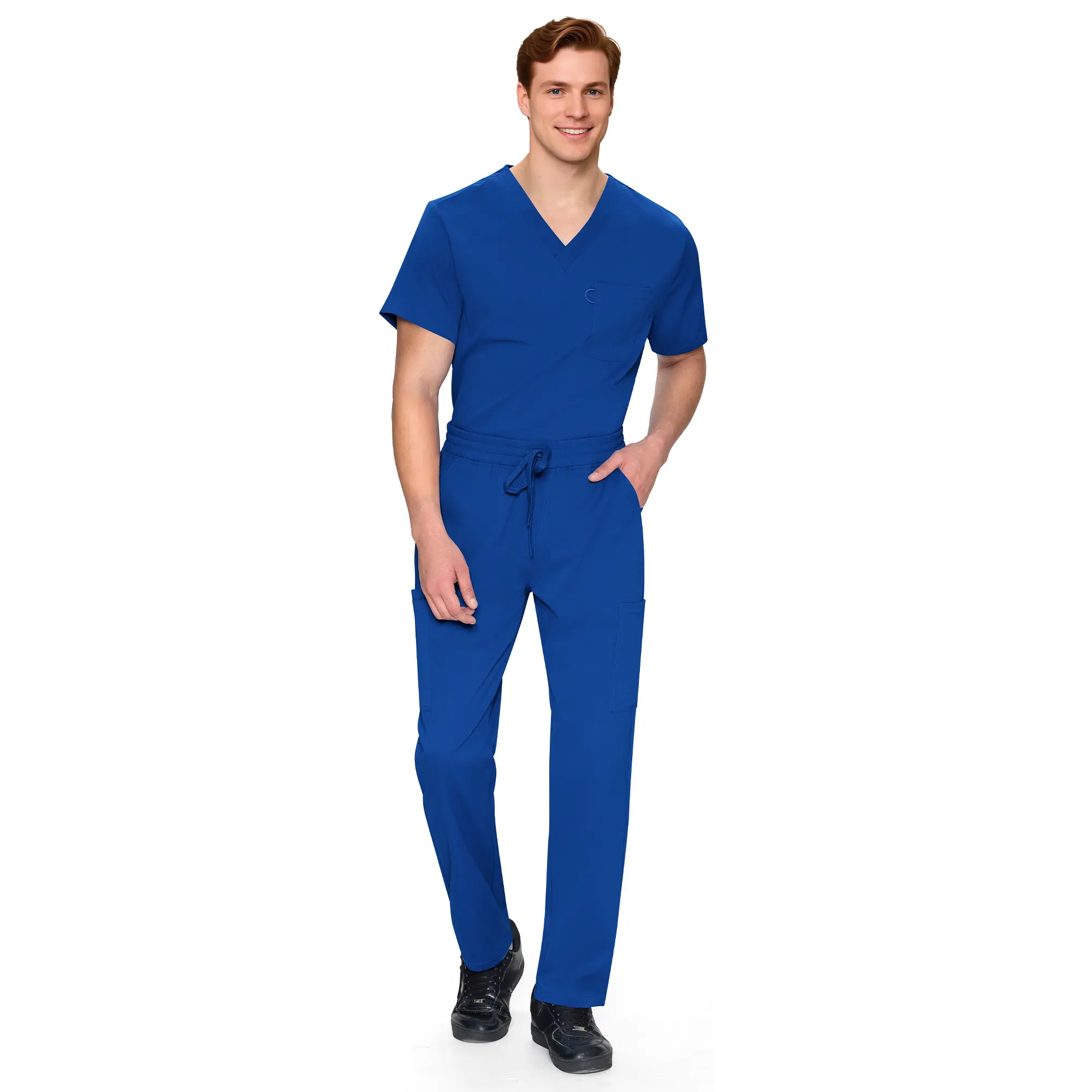 COZYSCRUBS Scrubs for Men Set - V-Neck Scrub Top and Straight Leg Pants with 11 Pockets COZY SCRUBS