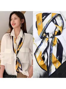 2026 Spring/Summer New Arrival Slim Long Scarf for Women with High-End Decorative Hairband, Versatile Waistband, Ribbon and Streamer, Neck Scarf Bandana