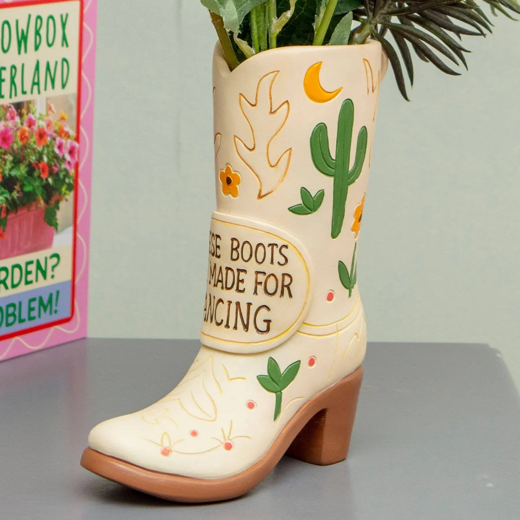 Cowboy Boot Flower Vase – Cowgirl Decor