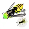 Kingdom Wasp Floating Topwater Fishing Lure - Artificial Insect Bait with UV Glow Kit, Glow and UV Kit Options, Floating Insect Crawling Lure for Bass, Walleye