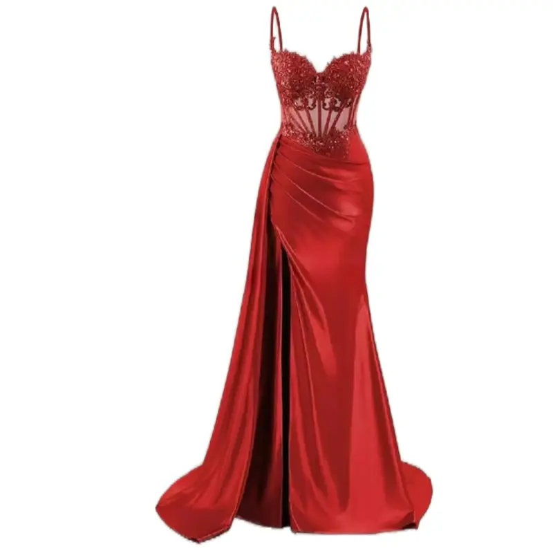 red mermaid prom dresses - TikTok Shop