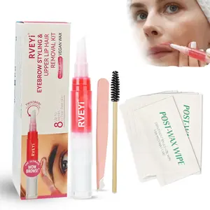 [Gentle Hair Removal Wax] REVYi Gentle Hair Removal Wax | Fast-Acting Soft Wax ForSensitive Skin, Ayebrow, Upper Lip, Body, Cheeks, And Bikini Area - Normal Skin Type,Rose Scented