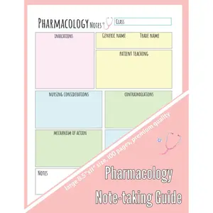 Pharmacology Note-taking Guide: Colors Mind Maps for Medical Students Clinical Specialties | Nursing Students Medsurg Mind Map Guide Journal | Student Nurse Study Resources, medicine Paperback – December 3, 2021