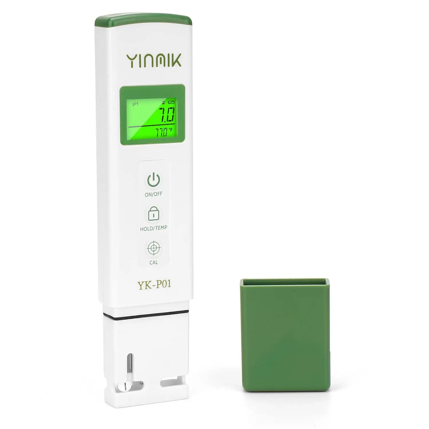 YK-P01 pH Tester Digital pH Meter for Water Hydroponics, Accurate pH Temp Meter with ATC for Pool, , Hot Tub, Indoor , Drinking Water,   Home Brewing, Aquarium