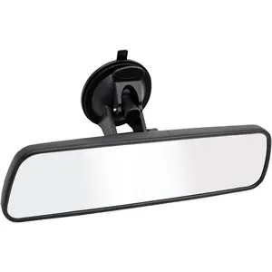 Rear View Mirror, Universal Thickened Anti-glare HD Rear View Mirror-(With Adjustable Suction Cup)