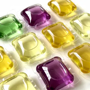 8g Giant Pods Mixed Color Laundry Detergent Beads, 10 Count Sample Pack/100 Count Family Pack, Super Concentrated Stain Remover & Softener