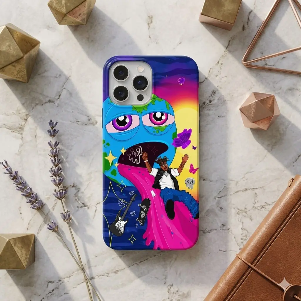 The Pre-Party (Extended) Phone Case – Tough Case 2-in-1 or MagSafe Tough Case 2-in-1 –Cosmic Space Art Phone Cover