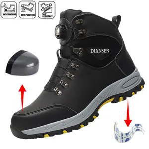 Indestructible Steel Toe Protective Safety Shoes Slip Resistant Abrasion Resistant Work Shoes Men Tough Comfortable Sneaker ﻿work life waterproof shoes