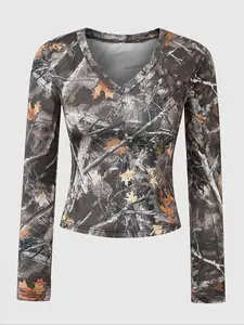 【FREE PERSOMALITY】Women's Y2K Tight-Fitting Fashion Tree Print Mini Dress & Leopard Patchwork Lace Tie Long Sleeve Cardigan Set for Spring Casual Wear