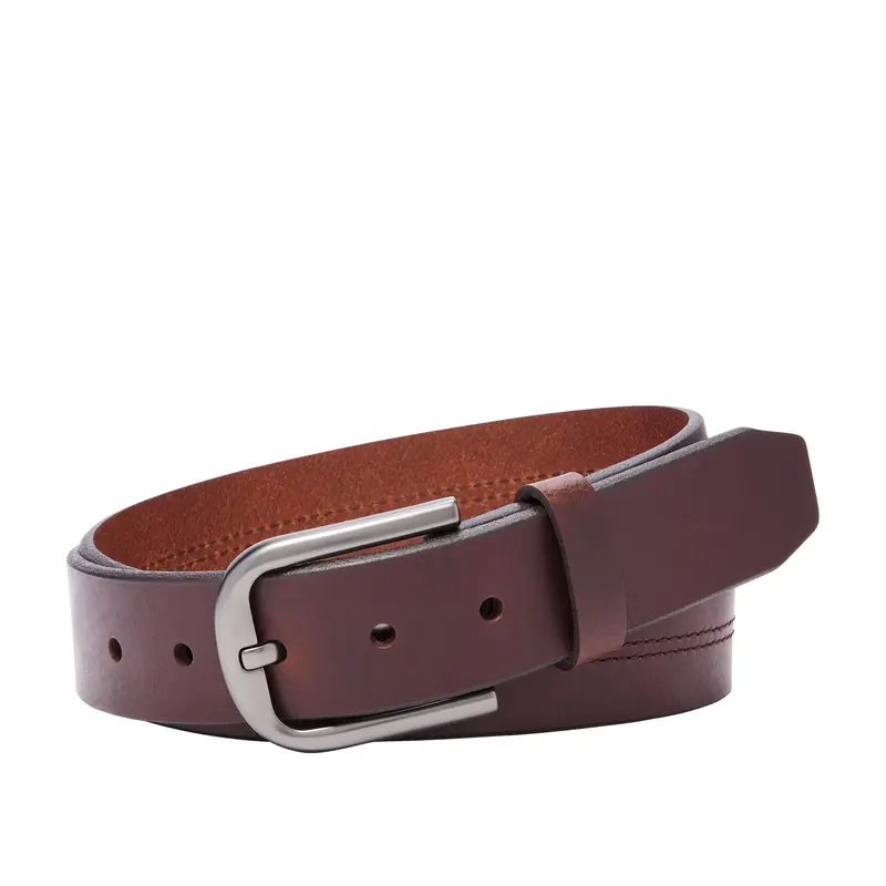 Men’s Amish Handmade Buffalo Full Grain Leather Belt 1.5" Wide | Dress Or Work | USA Made