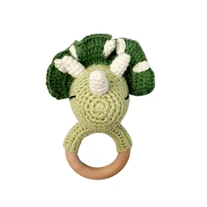 Dax crochet wood rattle