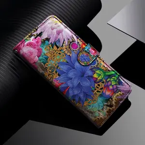 Peony Flower Magnetic Flip Wallet Case with Card Holder Stand Sutible For OnePlus Nord Ace N100 N10 9 CE N200 2 10 N20 2T 10T 11 3 4 5 N30 12 12R 13R Lite Pro