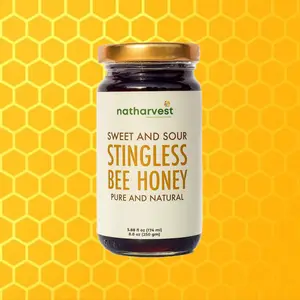 Natharvest Stingless Bee Honey Meliponini - Natural Sweet and Sour Flavor