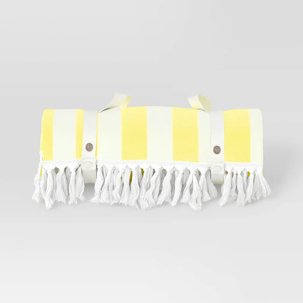 2 Person Beach Blanket Yellow - Sun Squad