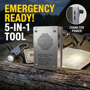 5-in-1 Hand Crank Emergency Survival Radio for Outdoor Camping Emergency