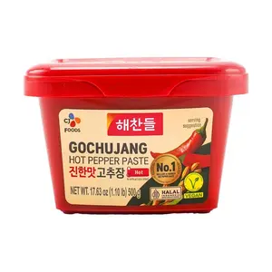 CJ Foods Gochujang Hot Pepper Paste 500g Korean Traditional Fermented Jang Vegan for Bibimbap Tteokbokki Halal Certified Spicy Flavor Sauce  Dip
