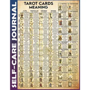 Self-care Journal: Tarot cheatsheet Invest 15 minutes daily to Physical, Mental and Emotional Health Planner, To Do List Daily Task Checklist Planner Time Management Notebook 110 Pages Undated
