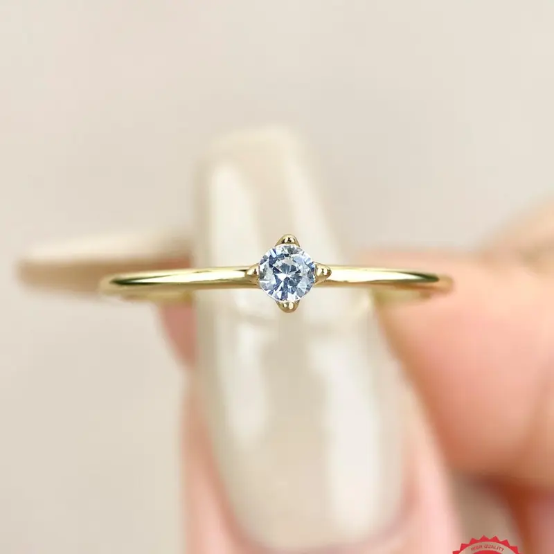 S925 Sterling Silver Minimalist Temperament Artificial Zircon Engagement Rings, Fashion Accessories for Women, Trendy All-match & Exquisite Jewelry for Birthday Gift, Beautiful Rings