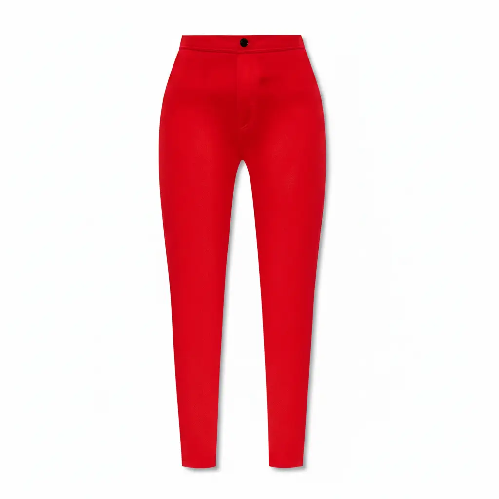 Saint Laurent Pants Spandex Jersey Soyeux Rouge — Size 38