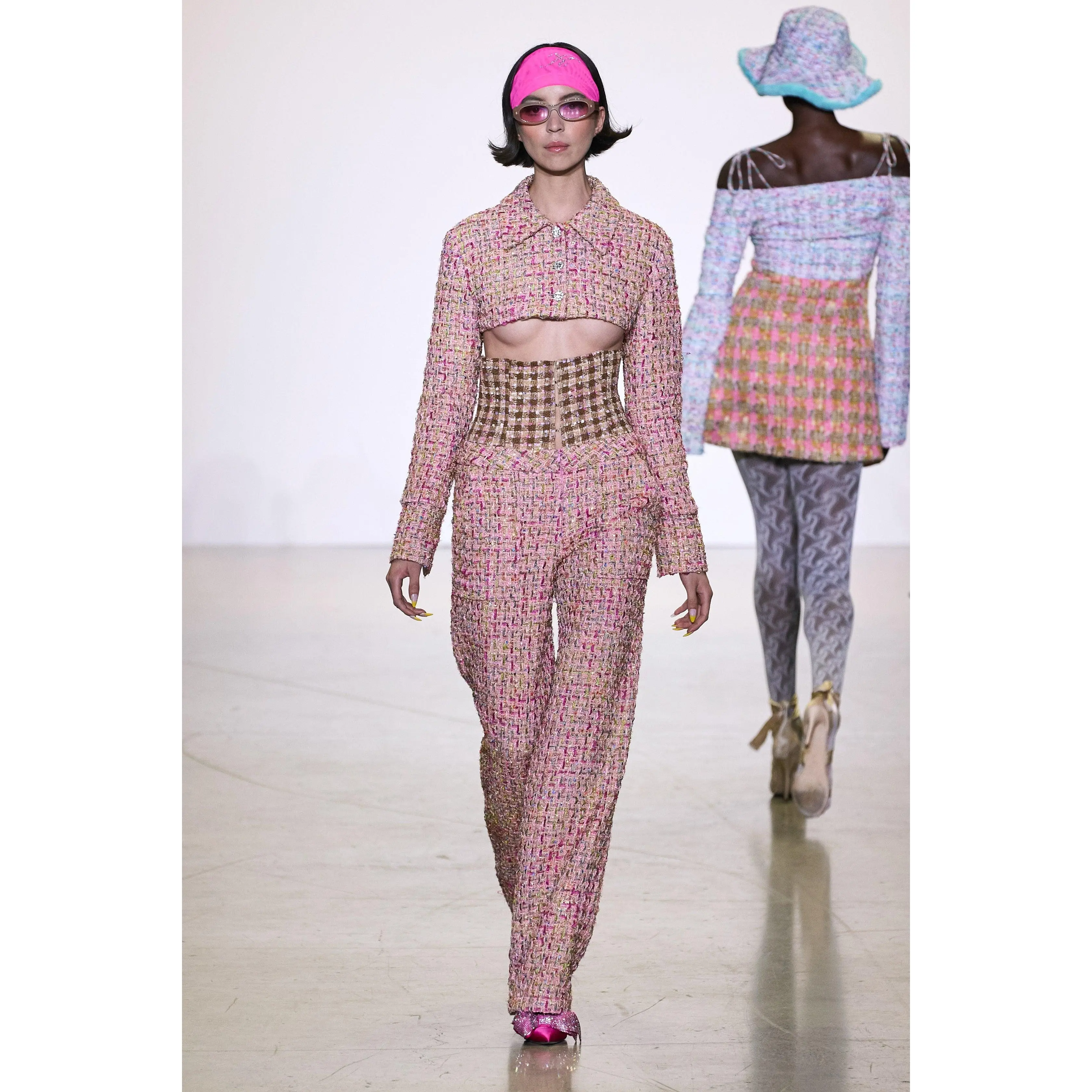 Cropped Mini Brocade Jacket