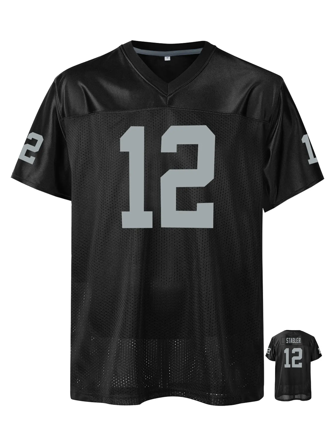 Men's Retro Rugby Jersey, Breathable V Neck Sports Shirt, Loose Fit Embroidered Football Jersey Short Sleeve Tee, All Seasons Wear, Lightweight Jersey, Sports Clothing, Sports Tops