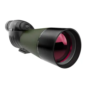 Outdoor High Definition Monocular Birdwatching Scope 25-75X60 Green Right Angle