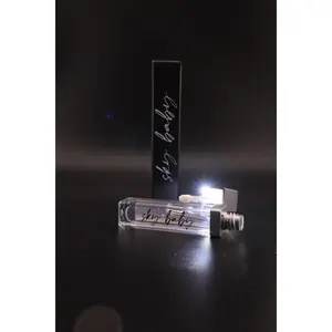 Dream Bubble LED Lipgloss - Clear Gloss for Full Lip, Cruelty-Free & Vegan, Gluten Free - Makeup, Lipstick with Back Mirror - Glossy led light