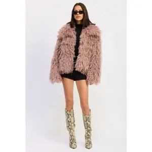Glam Luxe Faux Fur Statement Jacket