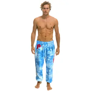 PHILLIES HAND DYED SWEATPANTS - TIE DYE BLUE