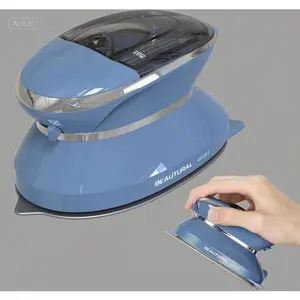 Compact Dual Voltage Travel Iron with Non-Stick Soleplate, Portable Steamer for Clothes, One-Touch Temperature Control, Detachable Water Tank, Perfect for Quilting and Handcraft Projects