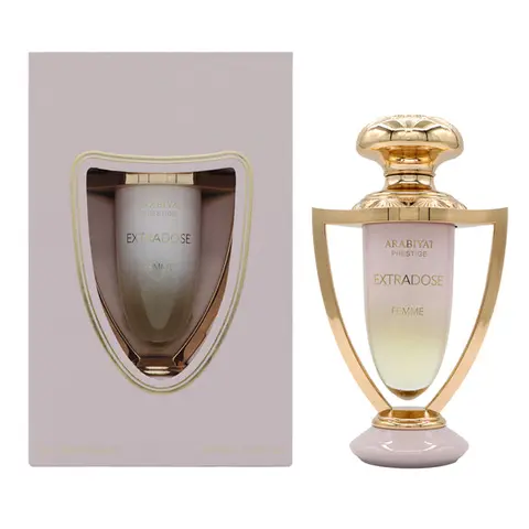 Arabiyat Prestige Extradose Femme Women's EDP Spray (2.7 fl oz) - Arabian Daily Elegance Perfume for Women, Aromatic Citrusy, Floral Fruity Scent, Blackcurrant, Jasmine, Floral-Woody-Gourmand Bouquet, Iris+Vanilla Base, Amber Musk Drydown