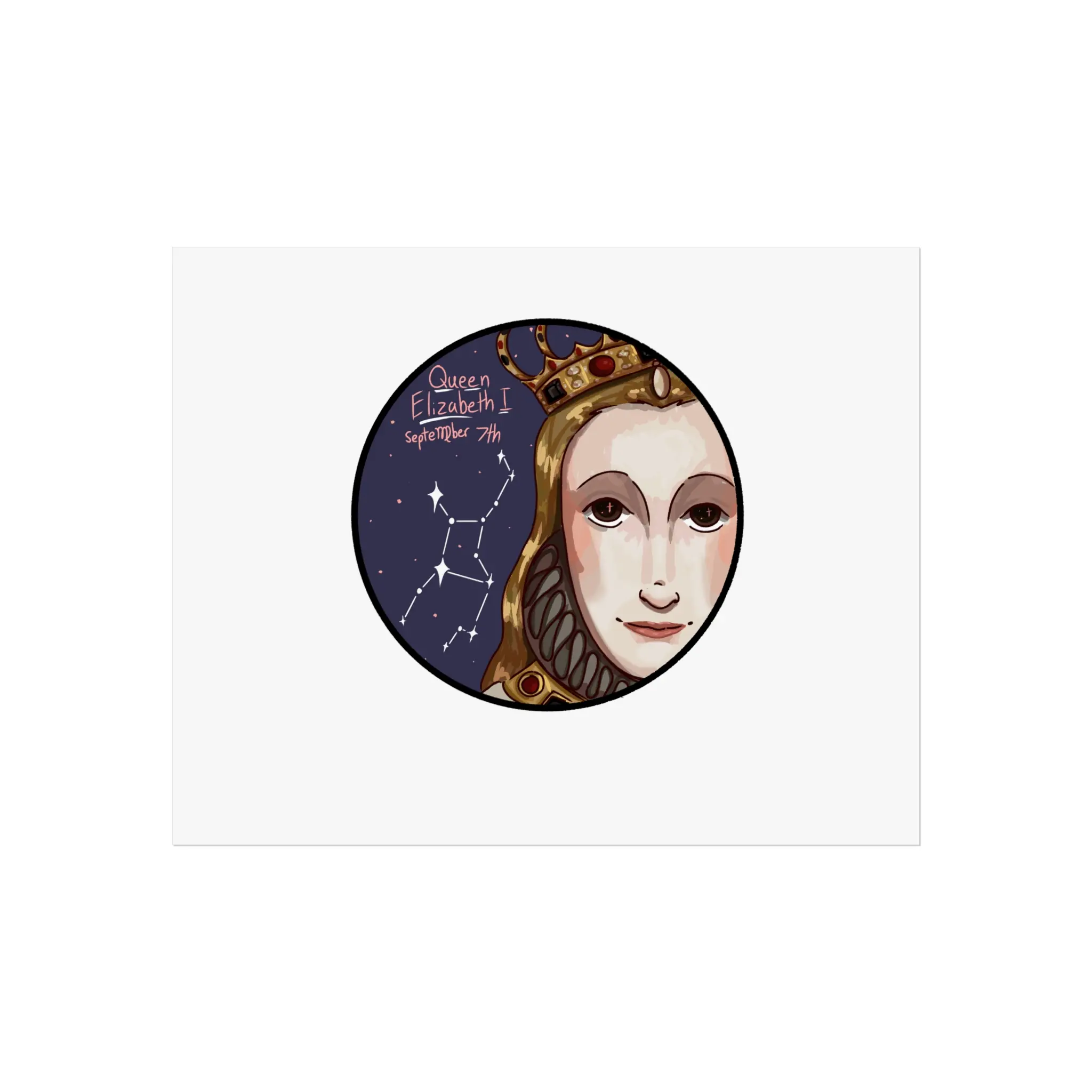 Queen Elizabeth I Poster – Virgo Edition ♍✨