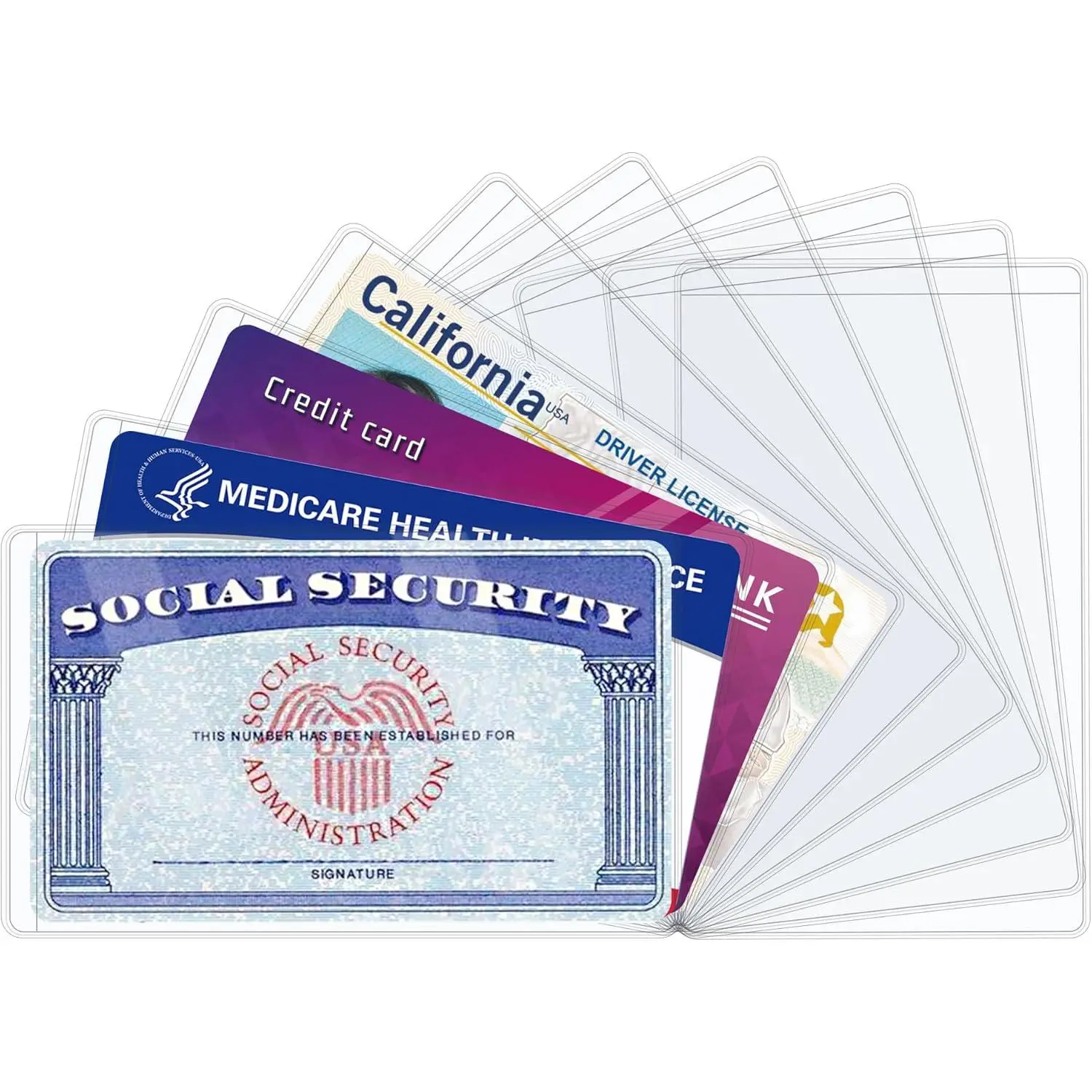 10 count Card Protector Sleeves,31 Mil Soft Clean SSN/ /Credit Card Holder, Soft ID/Debit/Credit Card Covers - TikTok Shop 10 count Card Protector Sleeves,31 Mil Soft Clean SSN/ /Credit Card Holder, Soft ID/Debit/Credit Card Covers - TikTok Shop
