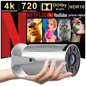 Mini Projector with WiFi & BT5.2, XBJ 2025 Upgraded Support 1080P Portable Outdoor Projector, 270° Rotatable Stand, Auto Keystone Adjustment, Home Movie Projector for Phone/TV Stick mini  projector  4k Remote Automatic