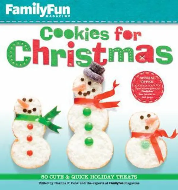 Used FamilyFun Christmas Cookies Book - 50 Cute, Quick Holiday Treats, Chocolate-Infused Ideas, Decor Guides, Colorful Ornaments, Gift-Worthy Hardcover (Literature & Art)