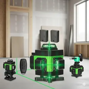 High-Precision Laser Infrared Auto-Leveling Tool: 3-in-1 Floor Wall Ceiling Laser Level with Self-Leveling, Long Battery, Indoor & Outdoor Building Leveling for Carpentry Construction Laser Leveler Tool